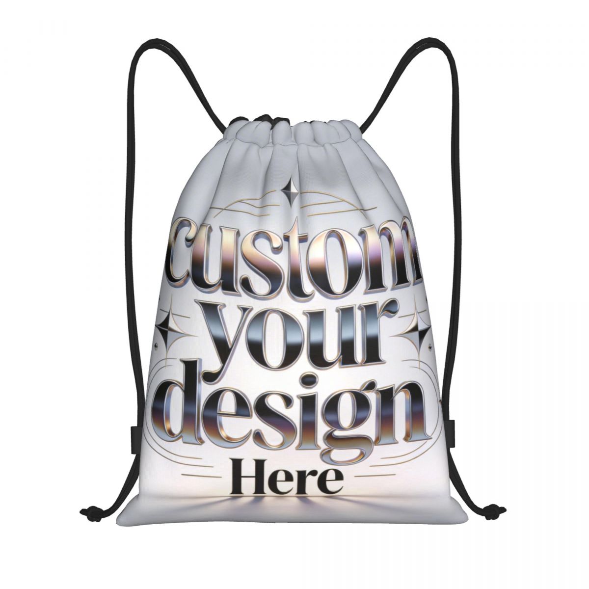 Custom Your Photo Logo Text Dr - Drawstring Gym Bag avaliação e preço