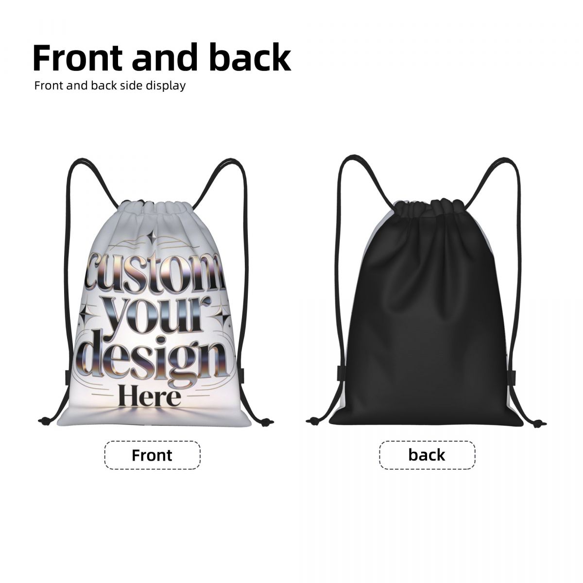 Custom Your Photo Logo Text Dr - Drawstring Gym Bag avaliação e preço