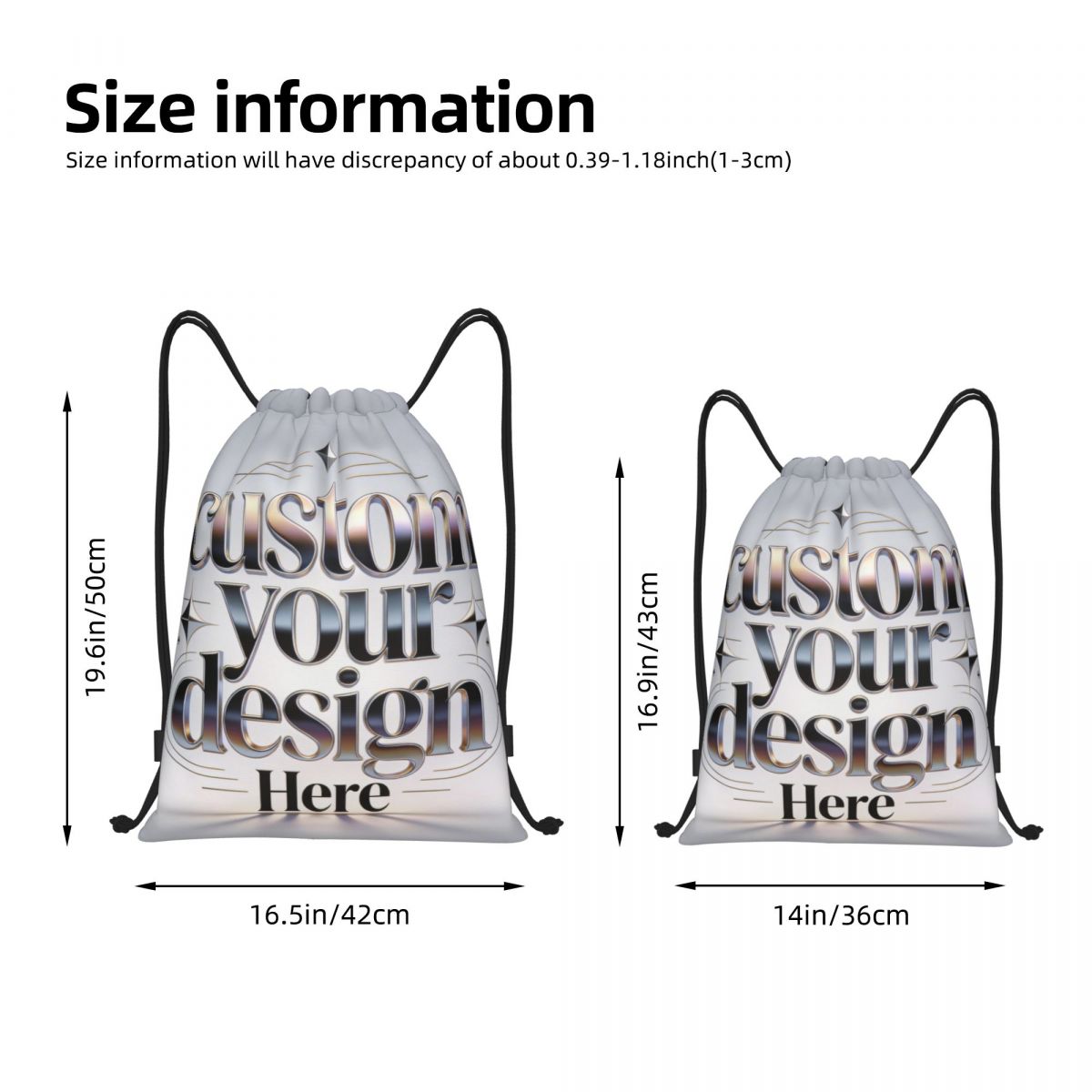 Custom Your Photo Logo Text Dr - Drawstring Gym Bag avaliação e preço