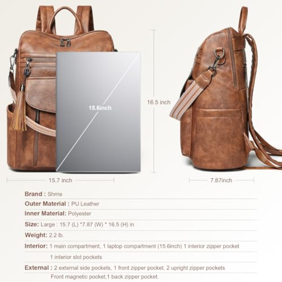 Laptop Backpack for Women 15.6 - Laptop Backpack 15.6 avaliação e preço