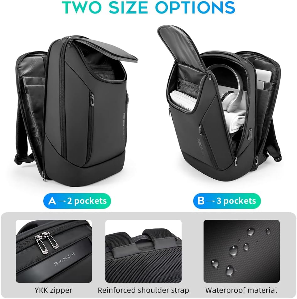 Waterproof Business Backpack w - Laptop Backpack 15.6 avaliação e preço