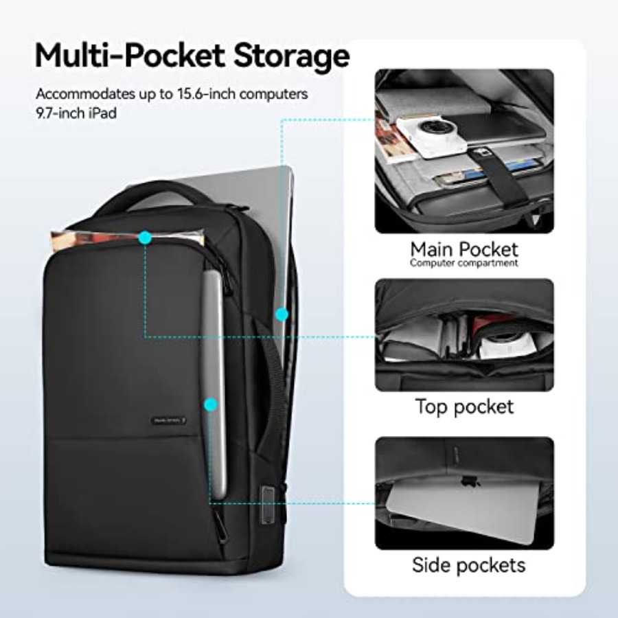 Slim Laptop Backpack for Men,  - Laptop Backpack 15.6 avaliação e preço