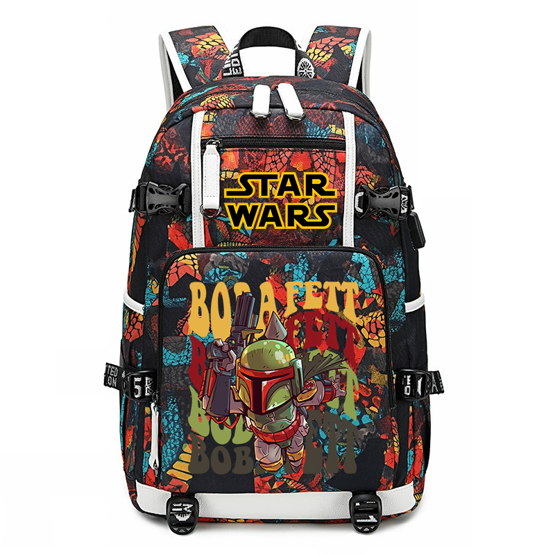 Star Wars Boba Fett Print Stud - School Backpack Teen avaliação e preço