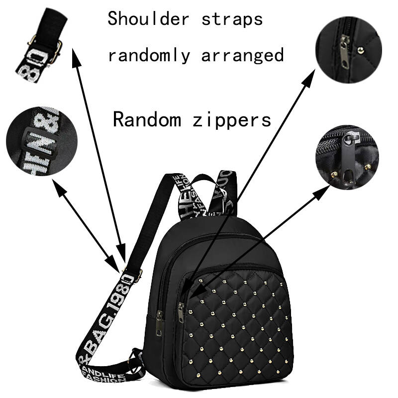 Chic Stylish Studded Backpack  - Canvas Backpack Casual avaliação e preço